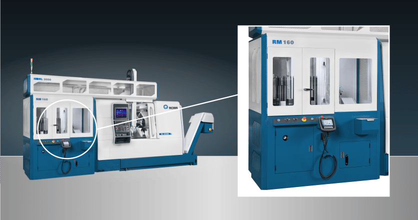 Sistema de Automação Gantry Loader ROMI magazine de peças